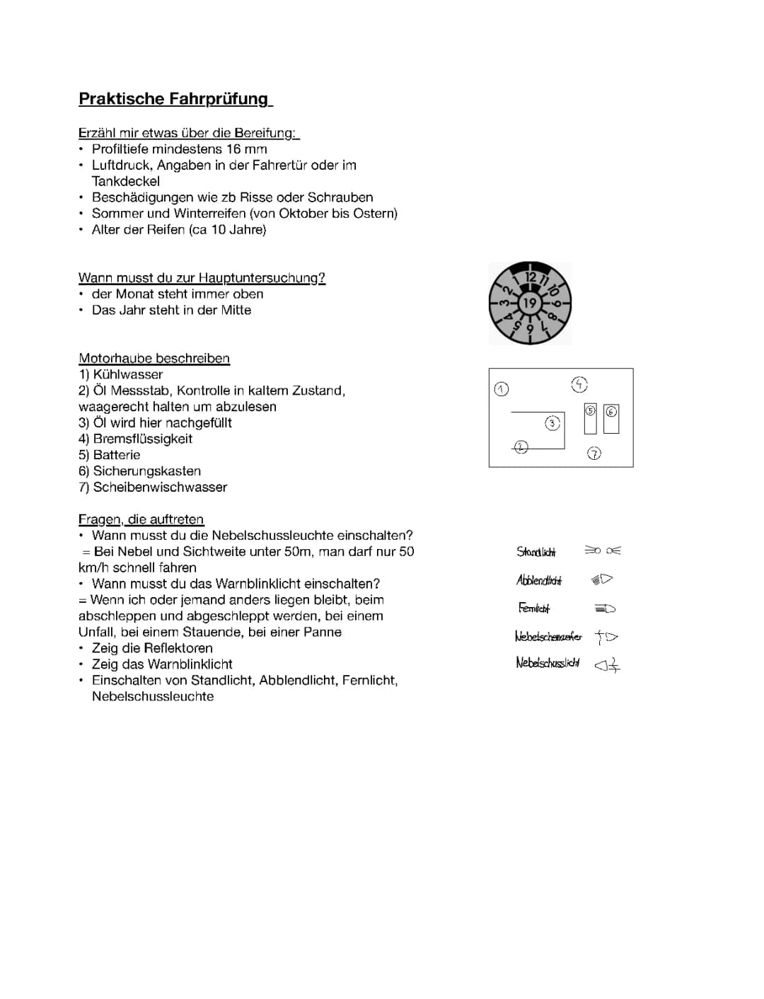praktische Fahrprüfung 