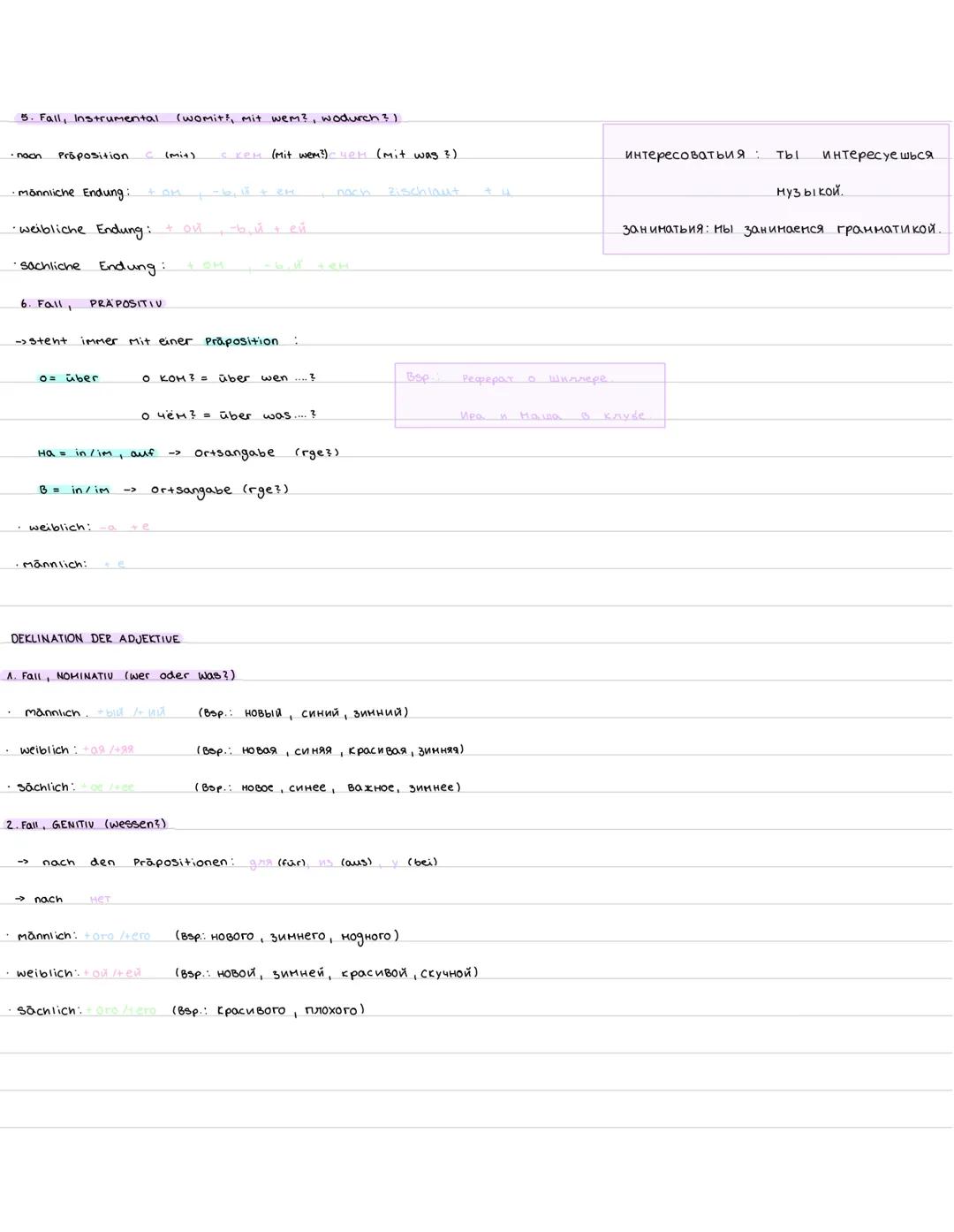 DEKLINATION DER SUBSTANTIVE
A Fall, NOMINATIV (wer oder was ?)
EINZAHL
weibliche Endung:
mannliche Endung: K003 000pt
Sachliche Endung:
2. F
