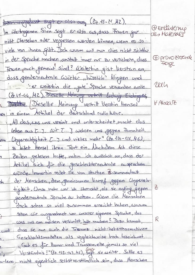 KA LK D 11/2 Sh
2nn
Thema: Verwendung einer genderneutralen Sprache in Schulen
Aufgabenart: Materialgestütztes Verfassen argumentierender Te