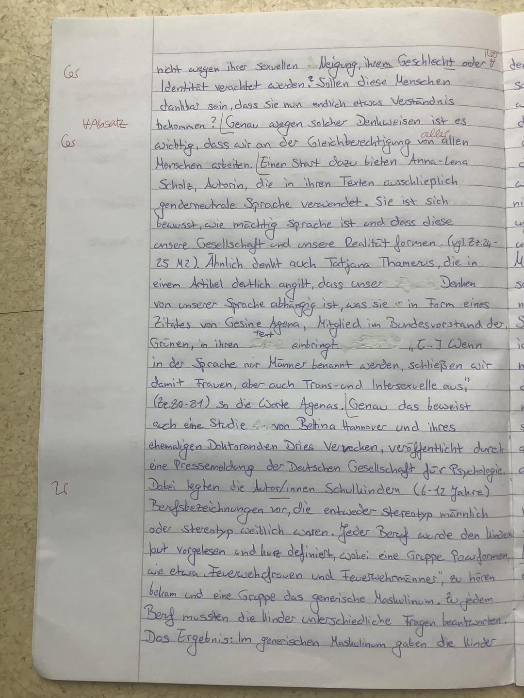 KA LK D 11/2 Sh
2nn
Thema: Verwendung einer genderneutralen Sprache in Schulen
Aufgabenart: Materialgestütztes Verfassen argumentierender Te