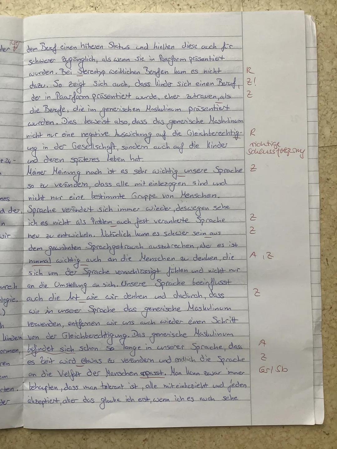 KA LK D 11/2 Sh
2nn
Thema: Verwendung einer genderneutralen Sprache in Schulen
Aufgabenart: Materialgestütztes Verfassen argumentierender Te