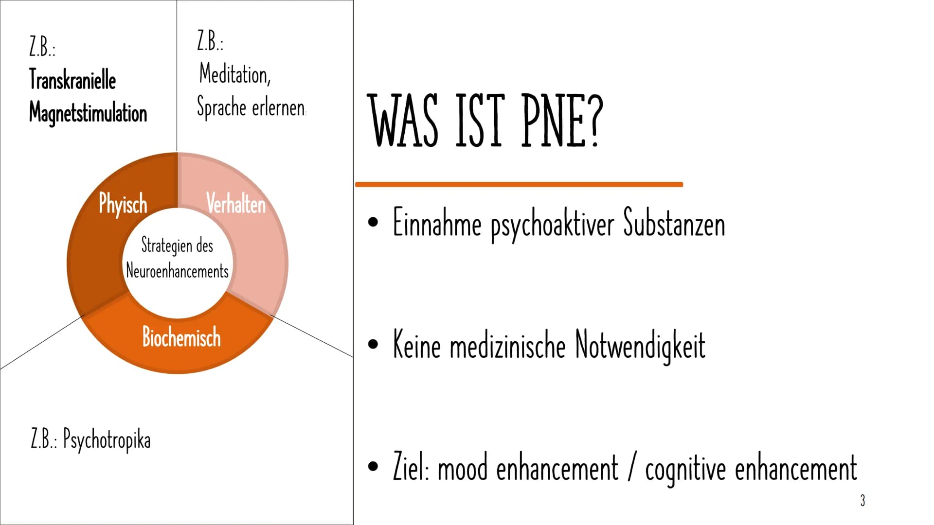 PHARMAKOLOGISCHES
NEUROENHANCEMENT
Nina Heuermann GLIEDERUNG
04.06.2021
Definition
Verbreitung in Deutschland
Koffein
Verschreibungspflichti