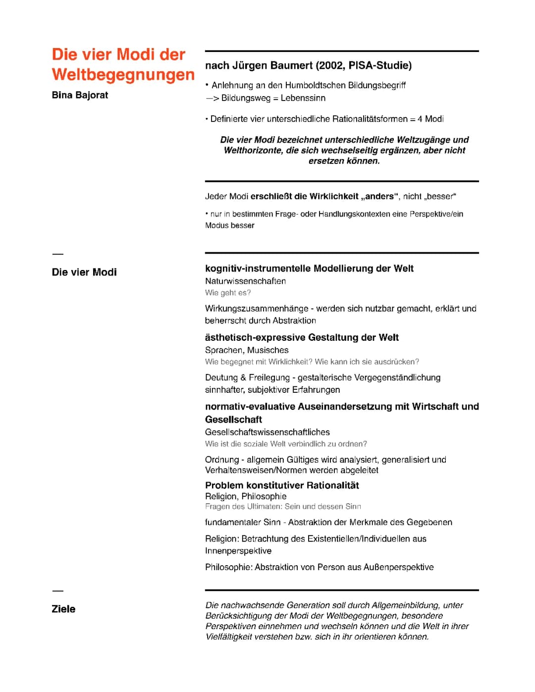 Humboldt Bildungstheorie: 4 Modi der Weltbegegnung einfach erklärt!