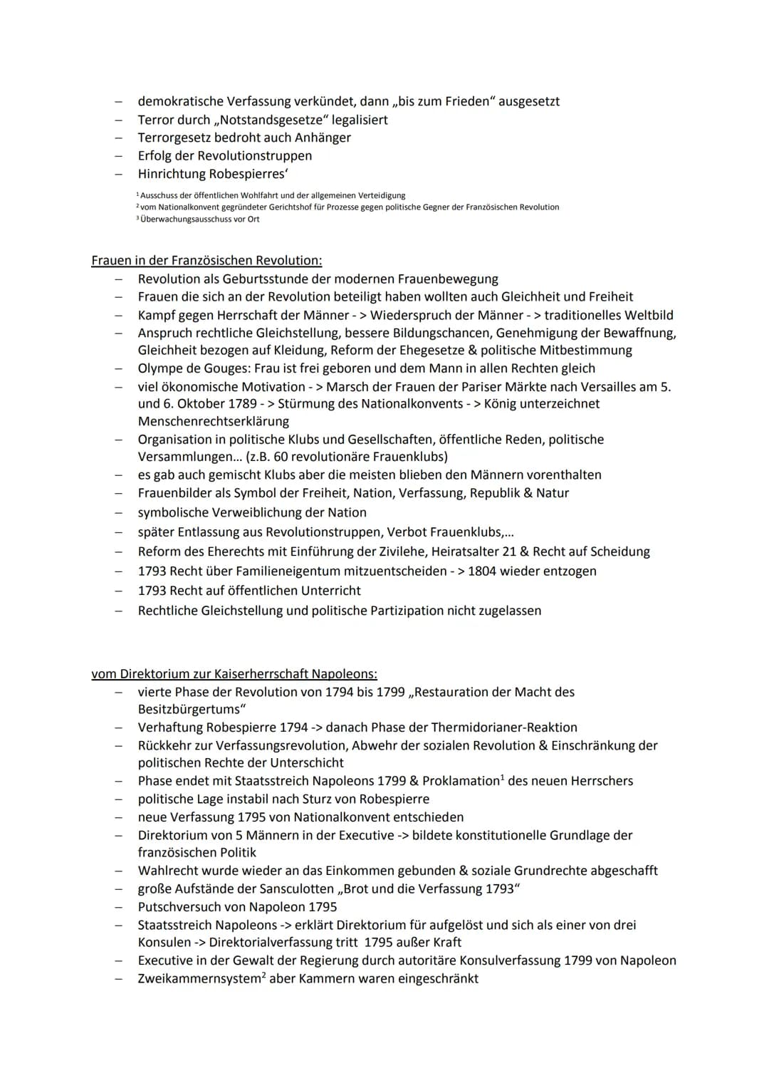 Ursachen der Französischen Revolution:
drei Problemkomplexe:
Politische Krise des Ancien
Régime¹
- Schuldenlast des
französischen Staates
- 