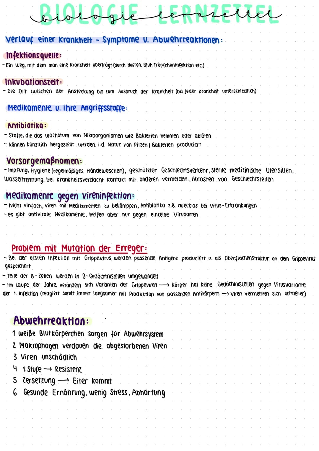 منهمنمنم
biologic lepnzettel
Unterschiede Bakterien und Viren:
Viren:
- sind Überträger von Krankheiten, wesentlich kleiner als Bakterien u.