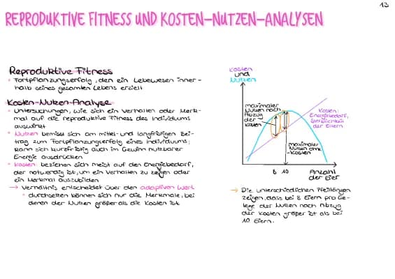 Know Reproduktive Fitness und Kosten-Nutzen-Analysen  thumbnail