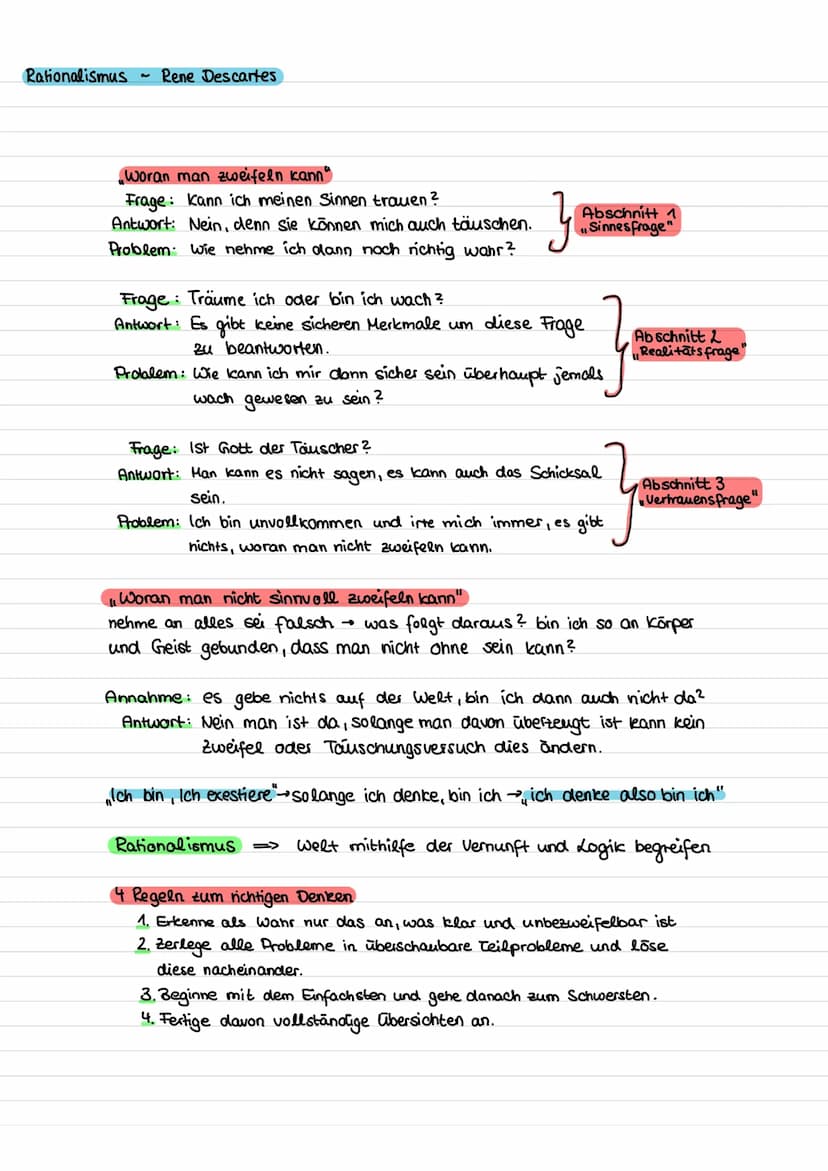 VORTRAG RATIONALISMUS | EMPIRISMUS
Rationalismus.
Definition: Bezeichnet eine philosophische Lehre
Iwonach der Aufbau der Welt nach
logische