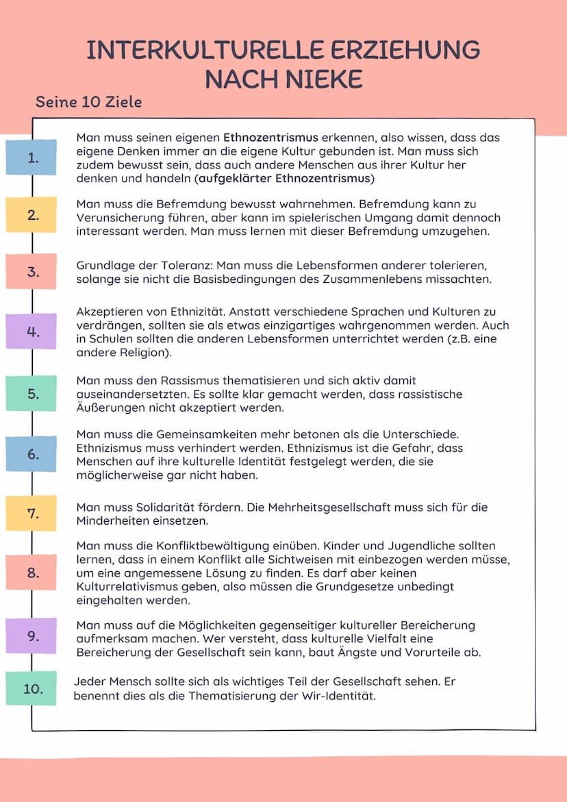INTERKULTURELLE ERZIEHUNG
NACH NIEKE
Historischer Kontext
o Gastarbeiter kamen nach dem 2. Weltkrieg
nach Deutschland, da die meisten Männer