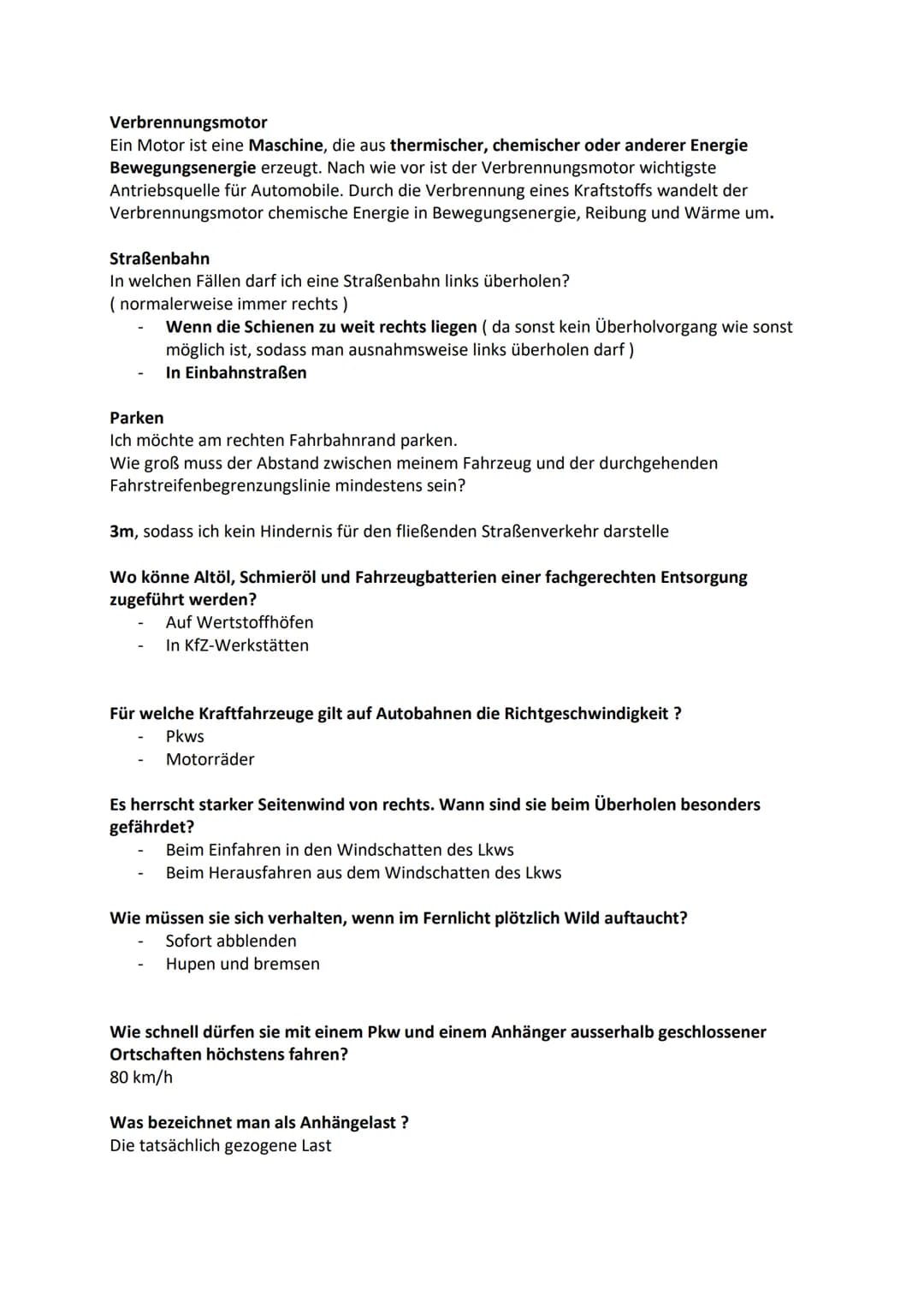 G
G
Wie Auto parkfertig abstellen?
1. Kupplung und Bremse betätigen
2. Motor aus
3. Handbremse anziehen
4. Ersten Gang einlegen
5. Erst Kupp