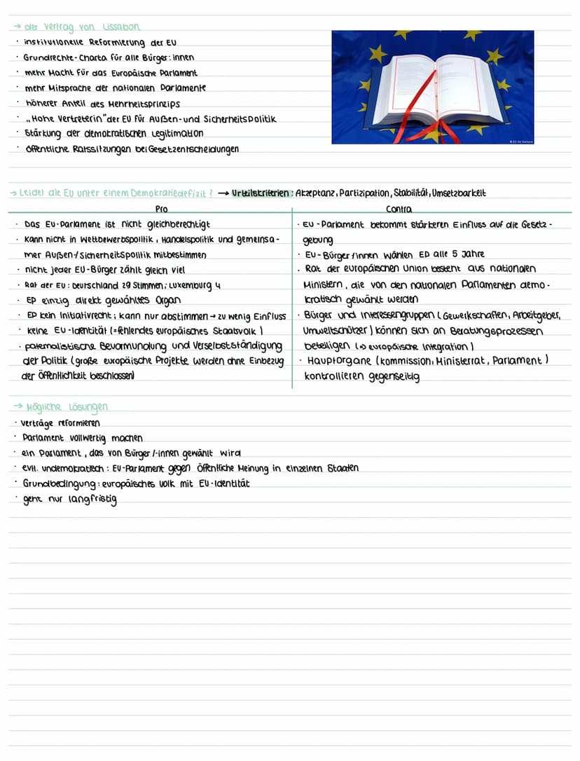 ABITUR
3. Europäische Union
3.1 EU-Normen, interventions- und Regulationsmechanismen sowie Institutionen
→EU-Institutionen
→ Europäisches Pa