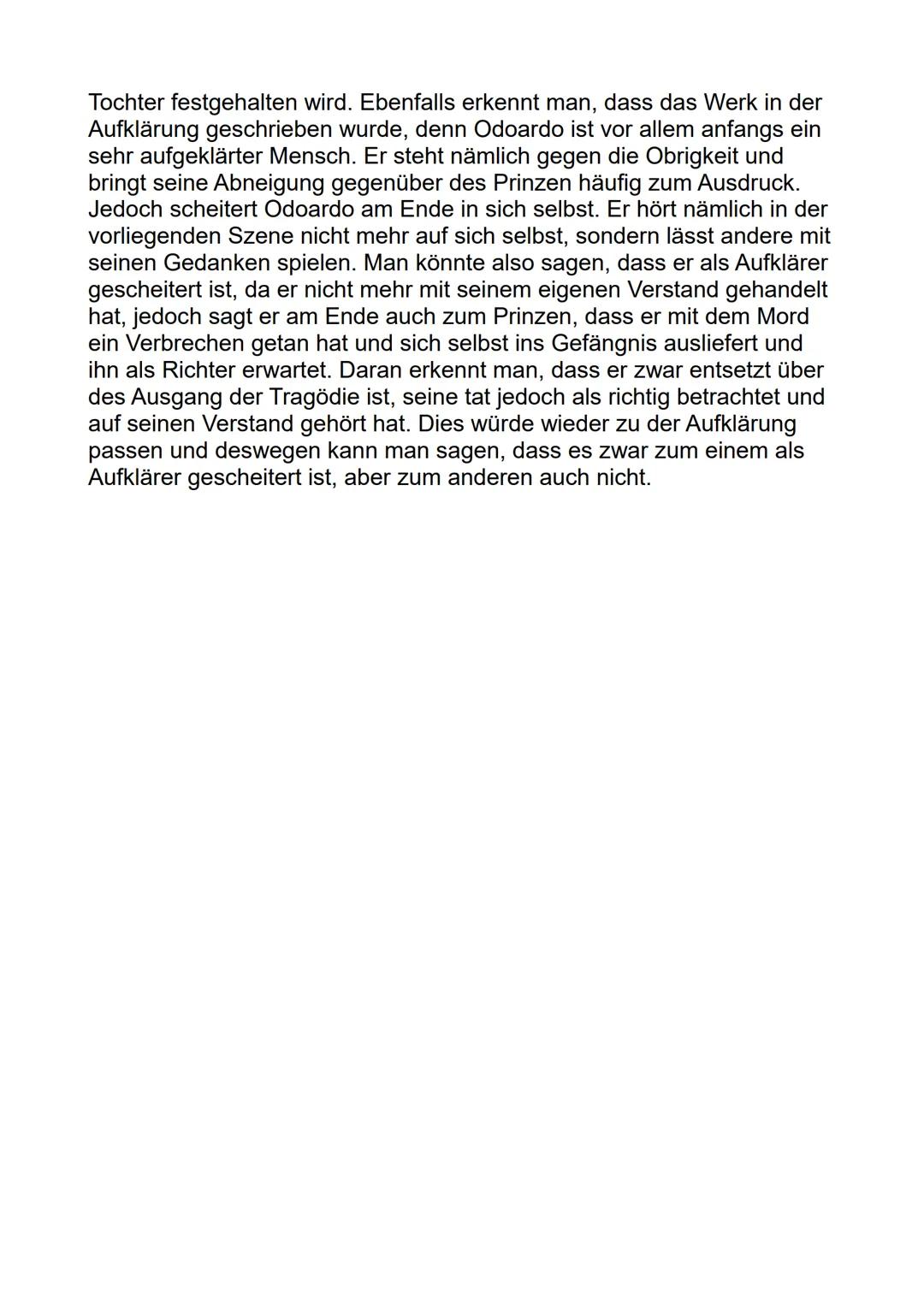 # Emilia Galotti
Szenenanalyse Aufzug 5, Auftritt 6

Das bürgerliche Trauerspiel „Emilia Galotti" wurde 1772 von Gotthold
Ephraim Lessing ve