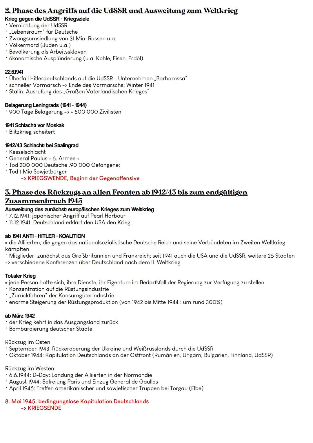 Der Zweite Weltkrieg
- Vom Beginn bis zur Kriegswende -
KRIEGSBEGINN
Anlass: durch Deutschland inszenierter Überfall auf den oberschlesische