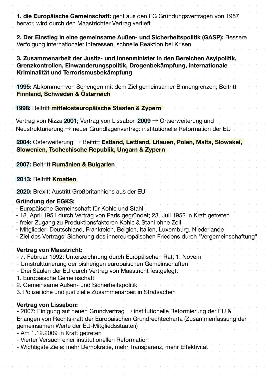 Historische Entwicklung
Definition Europäische Union: ,,Bei der europäischen Union handelt es sich um eine
supranationale Organisation, d.h.