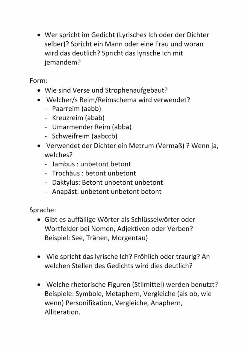GEDICHTES INTERPRETATION
Gedichts Interpretation wird in 3 teilen Aufgebaut
(Einleitung, Hauptteil, Schluss)
Einleitung
AUFBAU
Hauptteil
Der