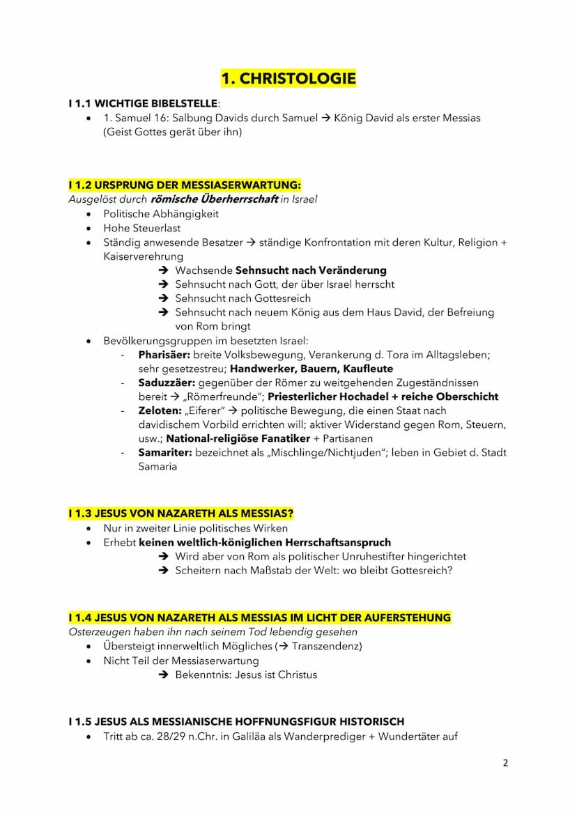 Abitur Religion
Evangelische Religion
gA Niedersachsen
2023
1 I 1.1 WICHTIGE BIBELSTELLE:
1. Samuel 16: Salbung Davids durch Samuel → König 