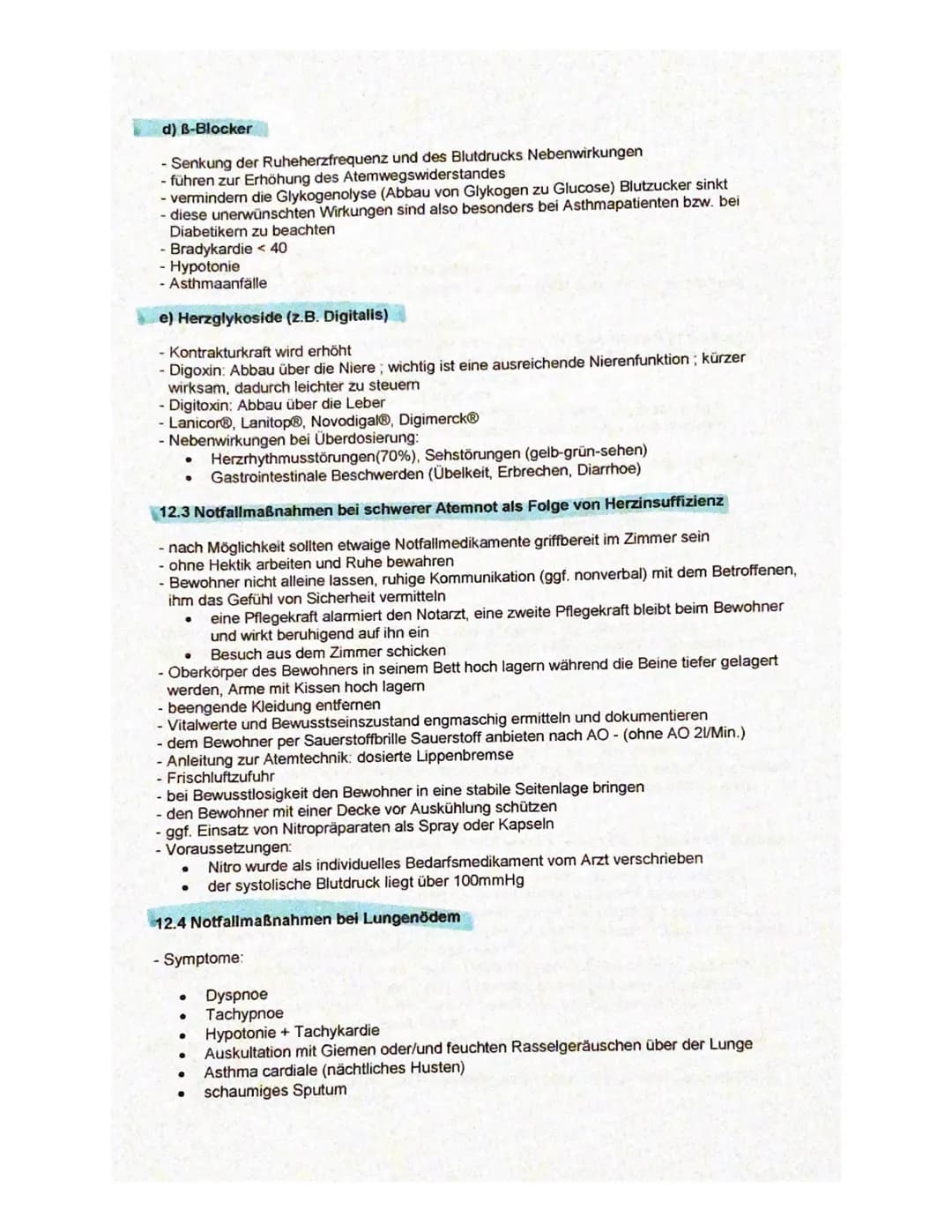 Herzinsuffizienz
1. Definition
- verminderte Leistungsfähigkeit (Kraft) des Herzens den Kreislauf mit ausreichend Blut zu
versorgen
- dadurc