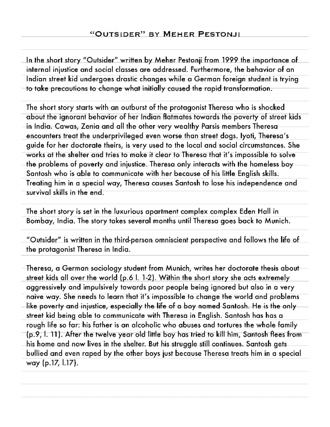 Maze Runner and Unbearable Lightness: Character and Chapter Analysis for Kids