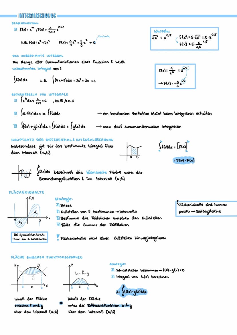 UNEIGENTLICHE INTEGRALE
ROTATIONSKÖRPER
f(x)
(x₂)
O
INTEGRIEREN MIT GTR
Graph 5, Funktion eingeben, G-Solve FS
USAMMENHÄNGE
Bestandsfunktion