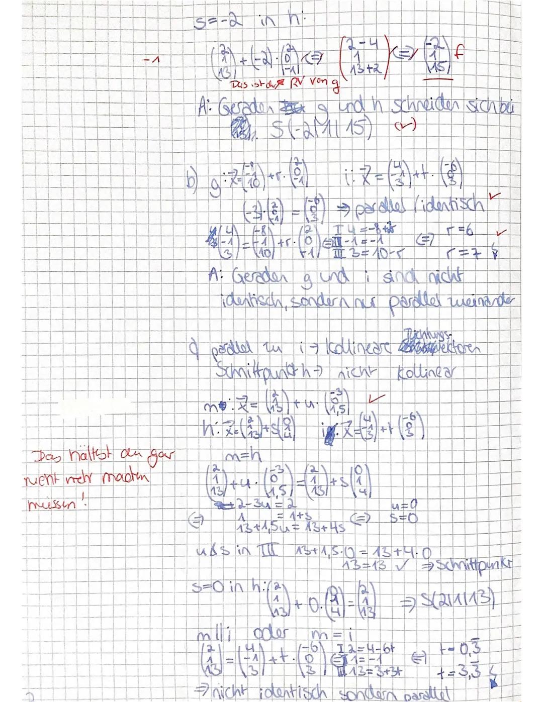 Mathe Q2
1. Klausur
Name:
Prüfungsteil 1: ohne GTR, ohne Formelsammlung (max. 45 min.)
Aufgabe 1 Punkte und Vektoren im Raum (5+3+1+5 = 14 P