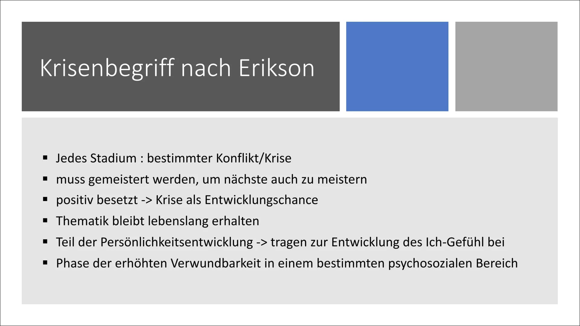 Laura & Jule
Erik H. Erikson Agenda
i.
ii.
iii.
iv.
V.
vi.
Steckbrief
Krisenbegriff nach Erikson
Epigenetisches Prinzip
Modell der psychosoz
