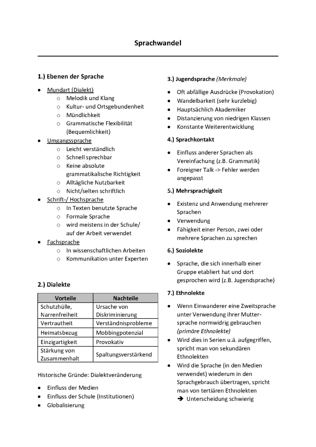 Sprachwandel