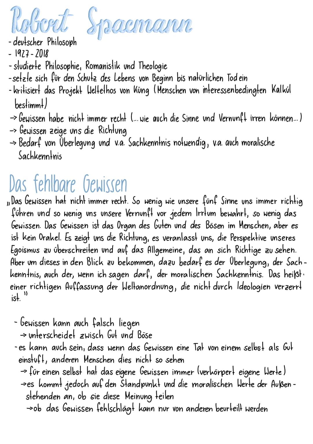 Robert Spaemann
- deutscher Philosoph
1927-2018
- studierte Philosophie, Romanistik und Theologie
-setzte sich für den Schutz des Lebens von