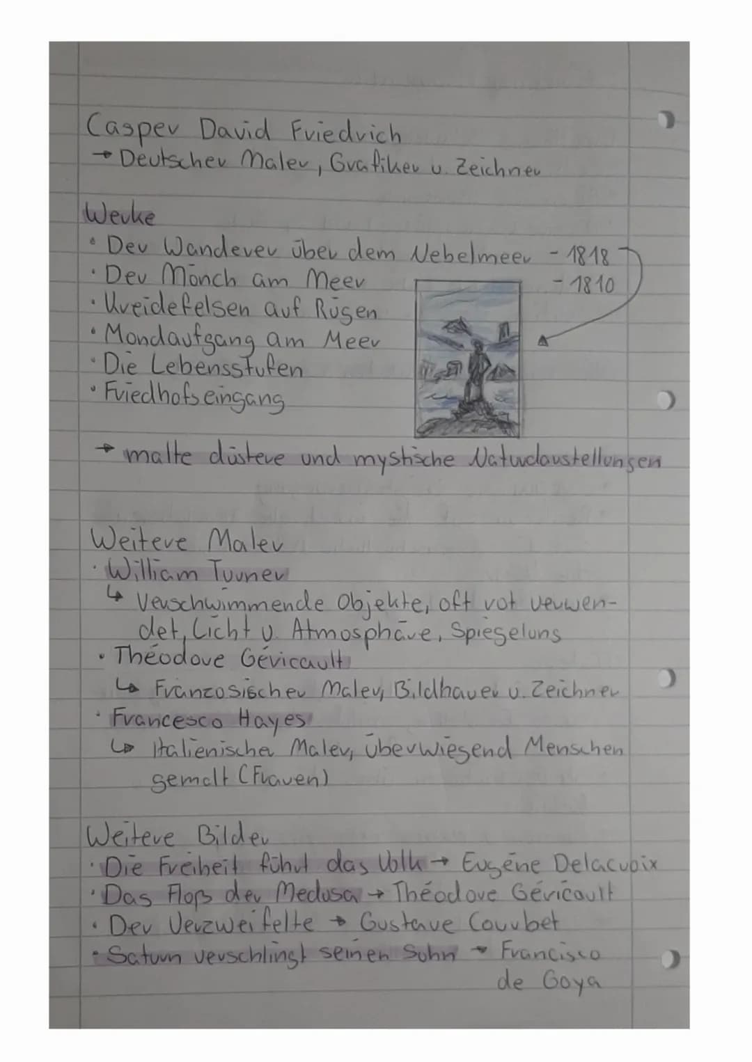 - Mindmap | Romantik-
Inhaltliche Schwerpunkte
• Zeitliche Einordnung untergliedewing
• Algemeine Merkmale
Motive (Schauplätze) und Symbole
