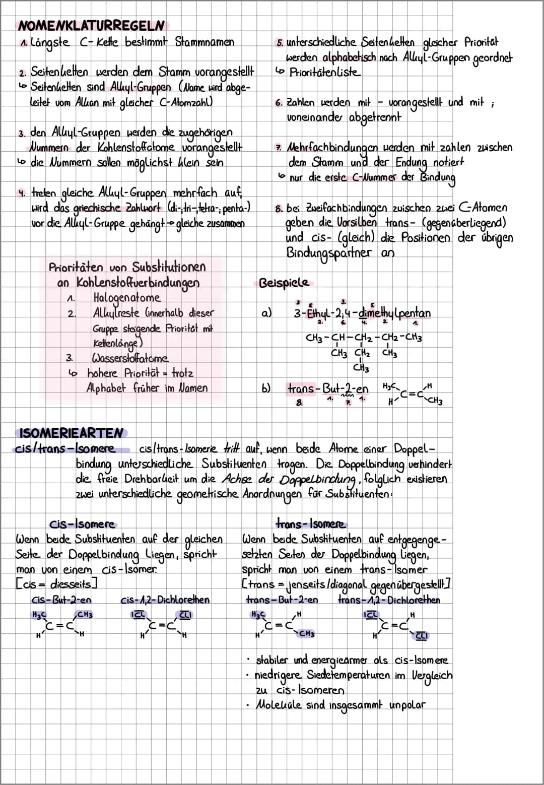 # STOFFKLASSEN

Stoffklasse | Struktur (Beispiel) | funktionelle Gruppe | Name
---|---|---|---
Alkane | CH3-CH2-CH2-CH3 Pentan | -C-C-Einfac