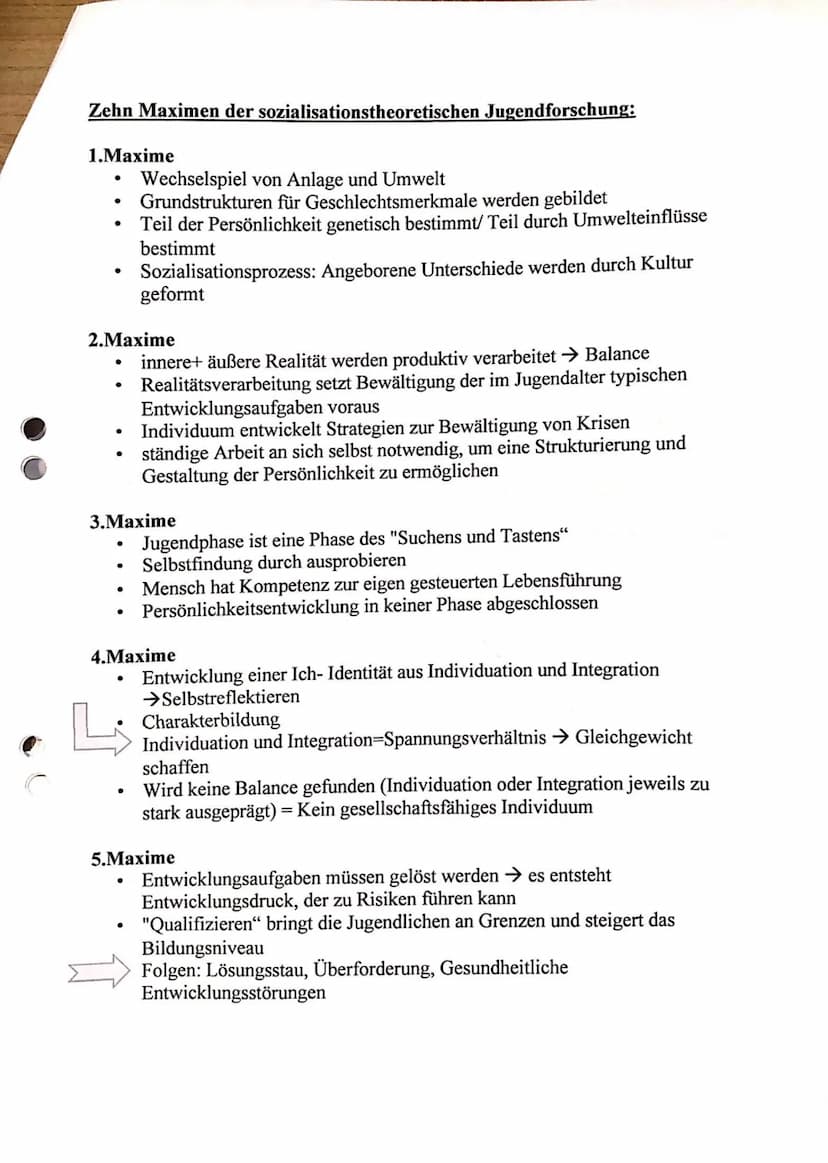 Pädagogik Abi Zusammenfassung
Hurrelmanns Modell der produktiven Realitäts-
verarbeitung (metatheoretischer Ansatz)
-> dieses Konzept verein