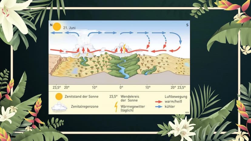 Stell dir vor, du
stündest mitten im
Tropischen
Regenwald... Tropischer Regenwald
Geographie Leistungskurs
EFG Klasse 12 1
2
Lage &
Merkmale