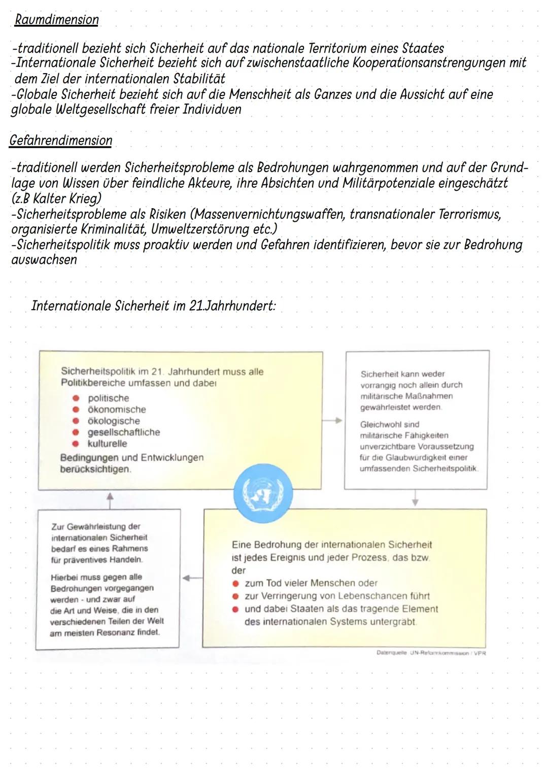 Raumdimension
Sicherheit
Referenzdimension
global
humanitär
international
ökologisch
Sachdimension
regional
national
ökonomisch Staat
militä