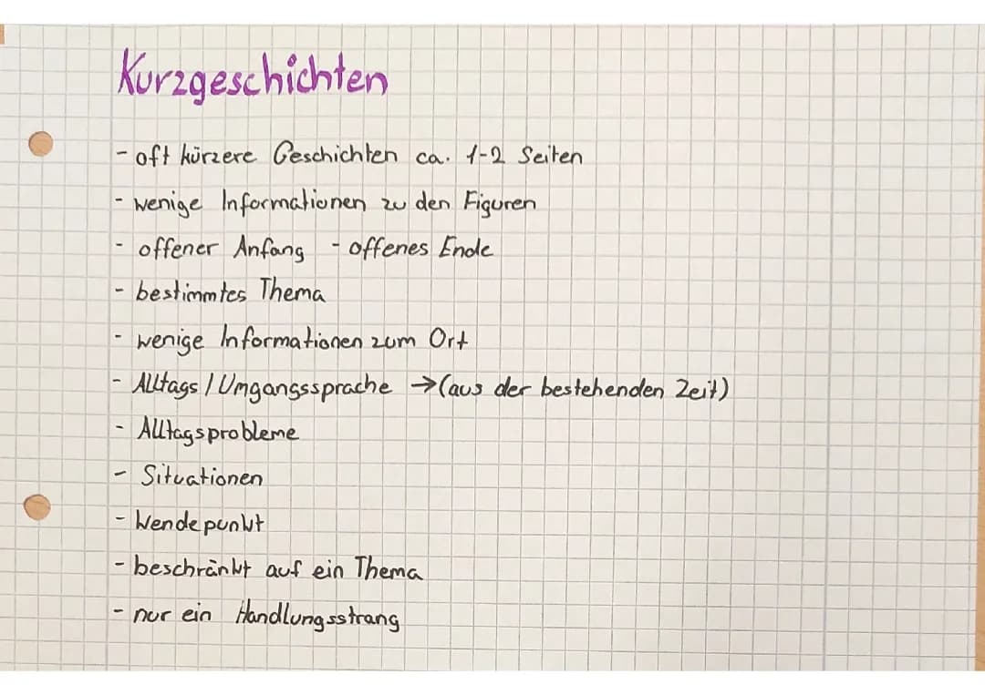 Kurzgeschichten 