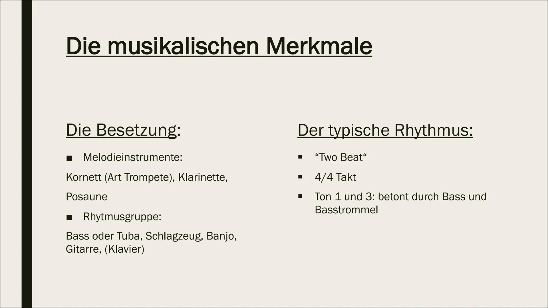 NEW-ORLEANS-JAZZ DAGUERRE
eficage
Inhaltsverzeichnis
Die Blütezeit des
Jazzmusikstils
Entstehungsort und -
situation
■
■
■
Musikalische Merk
