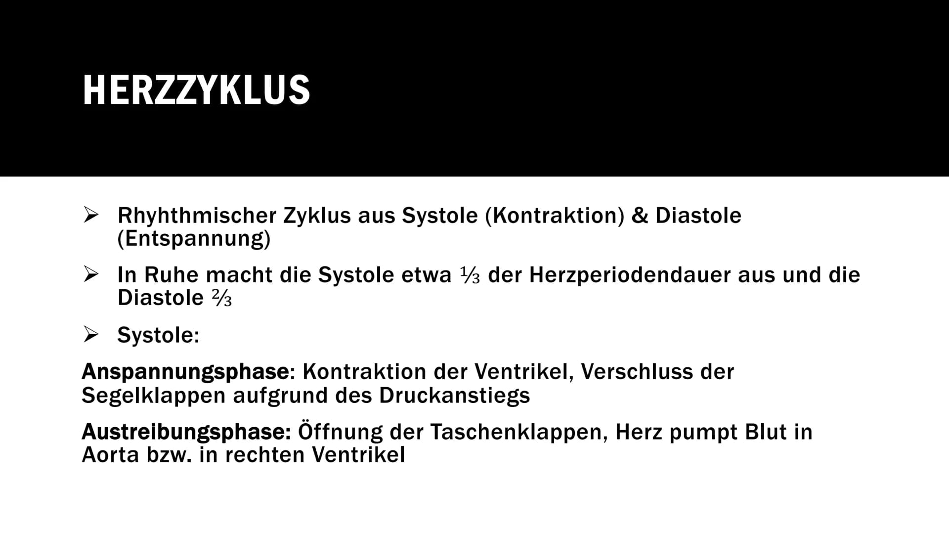 DAS HERZ Handout: Das Herz
Anatomie
Obere
Hohlvene
Rechter Vorhof
Anatomie des Herzens
Aorta
Trikuspidalklappe
Pulmonalklappe
Rechte Kammer
