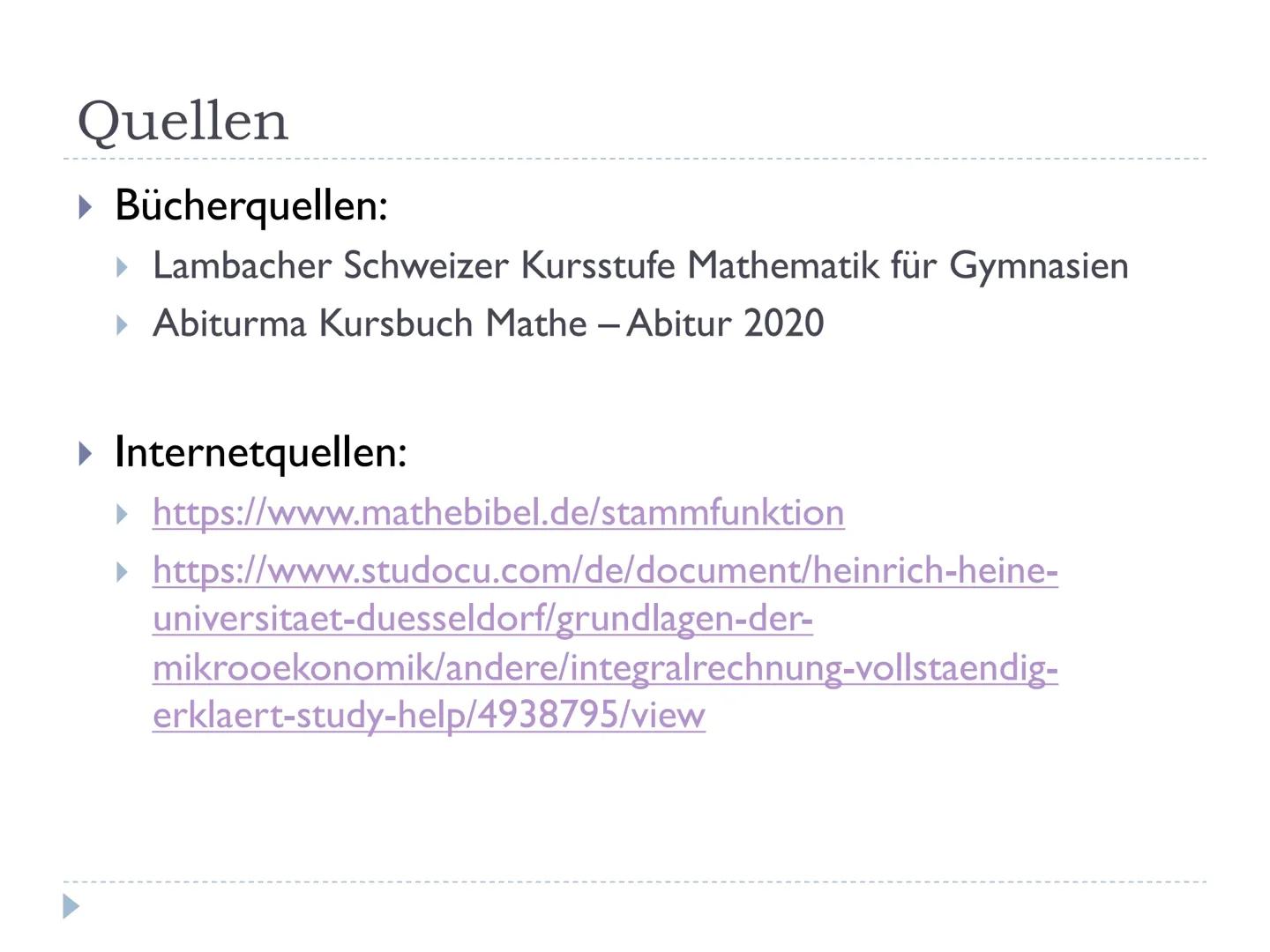 
<h2 id="wassindstammfunktionen">Was sind Stammfunktionen?</h2>
<p>Eine Stammfunktion ist eine differenzierbare Funktion F, die eine Ableitu