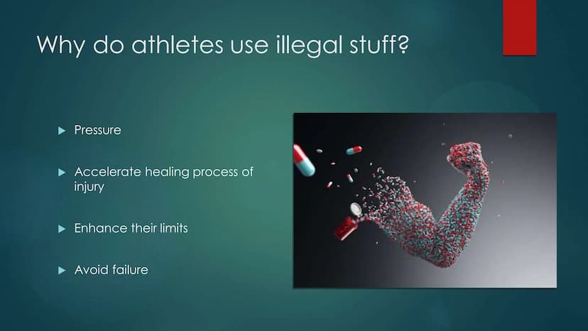 DOPING IN SPORTS
What is doping in sports?
A use of banned performance-enhancing drugs (PED) which improve the athletes
performance.
What ar