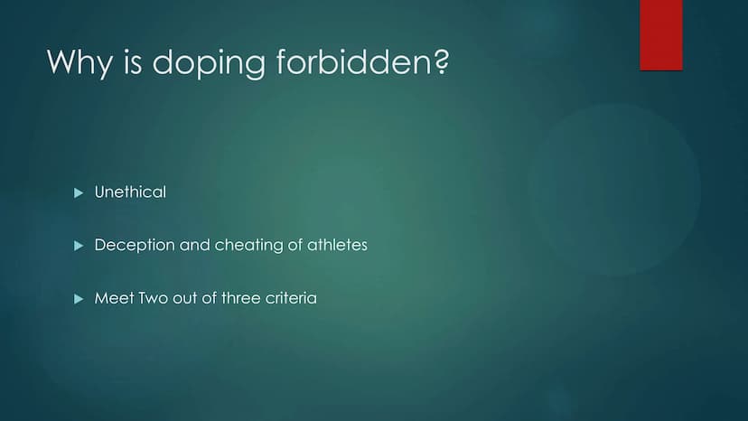 DOPING IN SPORTS
What is doping in sports?
A use of banned performance-enhancing drugs (PED) which improve the athletes
performance.
What ar
