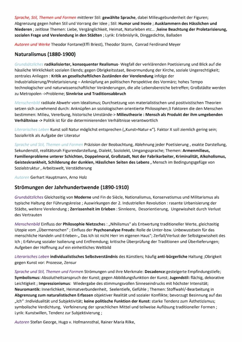 DEUTSCH-EPOCHENÜBERSICHT
Barock (1600-1720)
Historischer Hintergrund: 30-jähriger Krieg (1618-1648), konfessionelle Spaltung Deutschlands, a