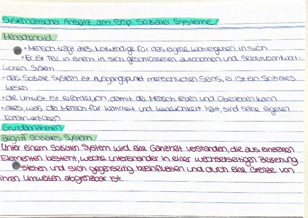 BPE 11 Systemischer Ansatz soziale Systeme Kommunikationsmodelle v.a. watzlawick  Abitur Zusammenfas.