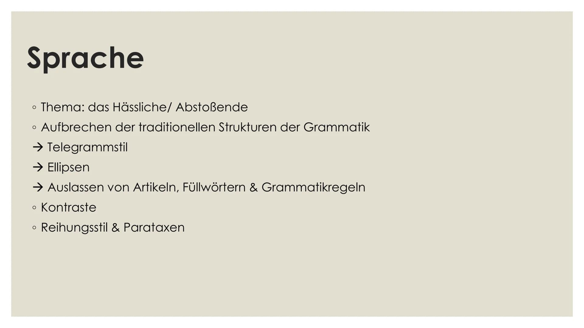 些
当
当
R后
EXPRESSIONISMUS
当
Präsentation von Liv und Vivien
永禾、永
当 Inhalt
Einstieg in das Thema
Historischer Kontext
1.
2.
3.
Motivik
4. Spra