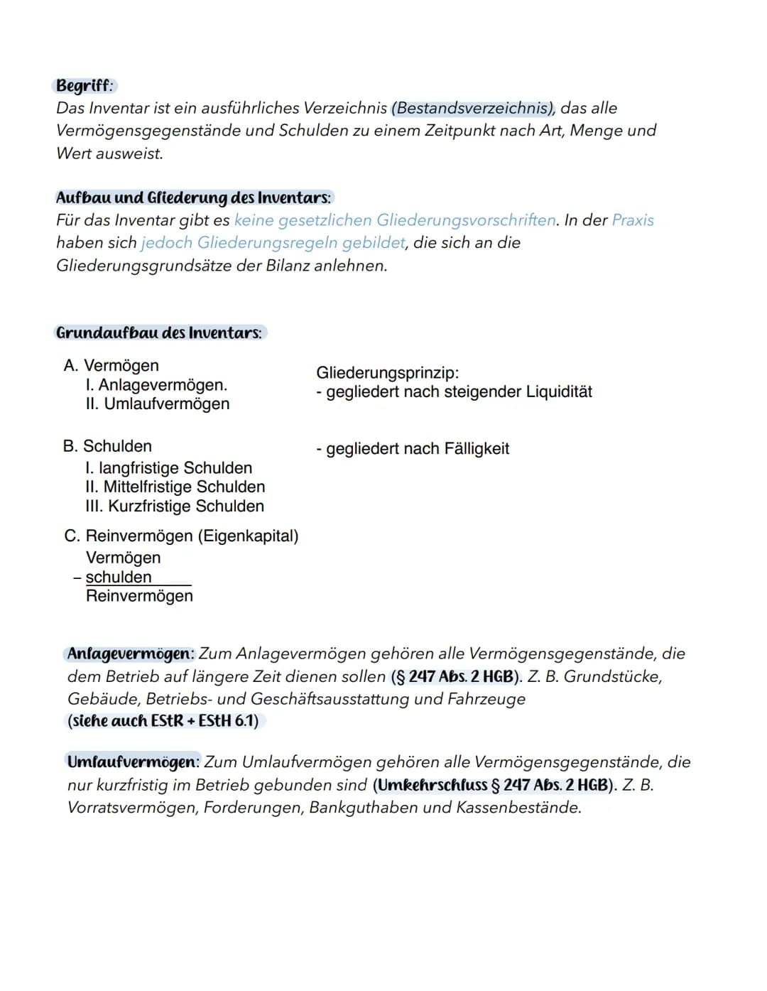 NOTEBOOK
Inventur, Inventar und Bilanz
GOOD MONDAYS PAPER Rechnungswesen
Inventur, Inventar & Bilanz
26 September 2024
Definition und Rechts