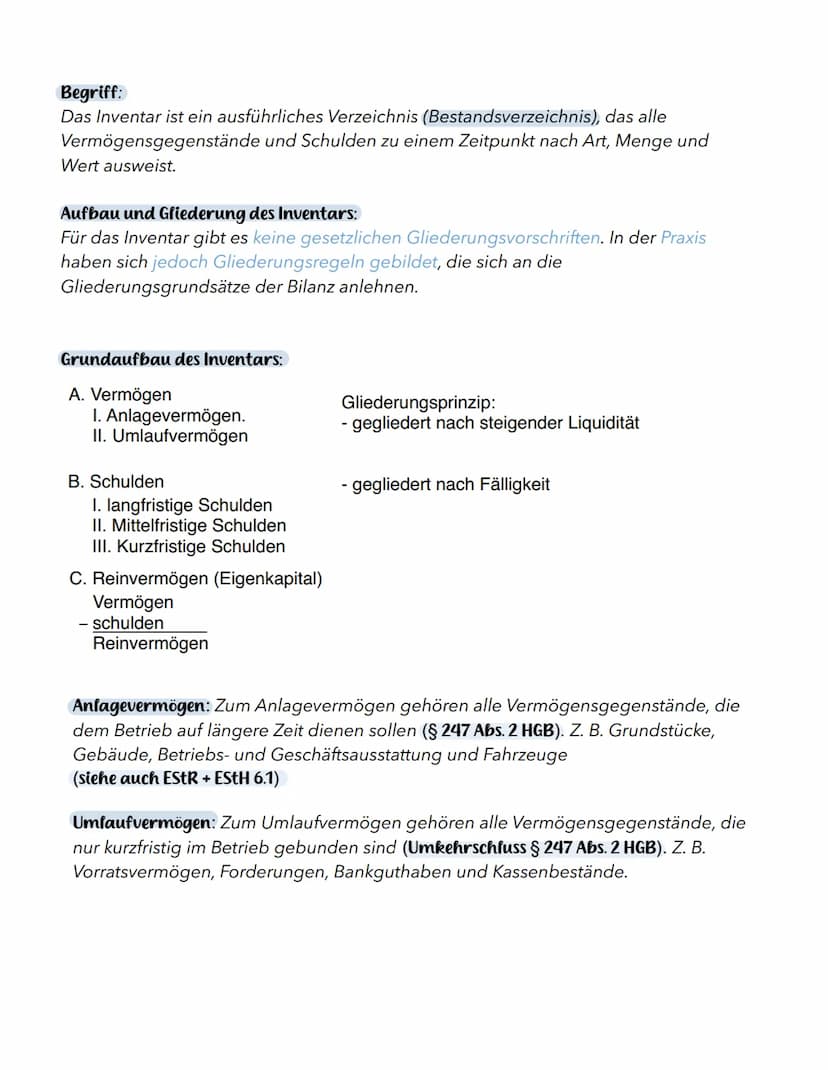 NOTEBOOK
Inventur, Inventar und Bilanz
GOOD MONDAYS PAPER Rechnungswesen
Inventur, Inventar & Bilanz
26 September 2024
Definition und Rechts