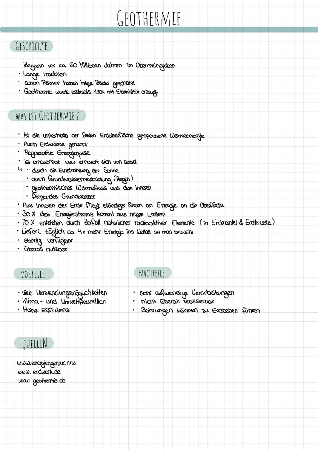 Geothermie 