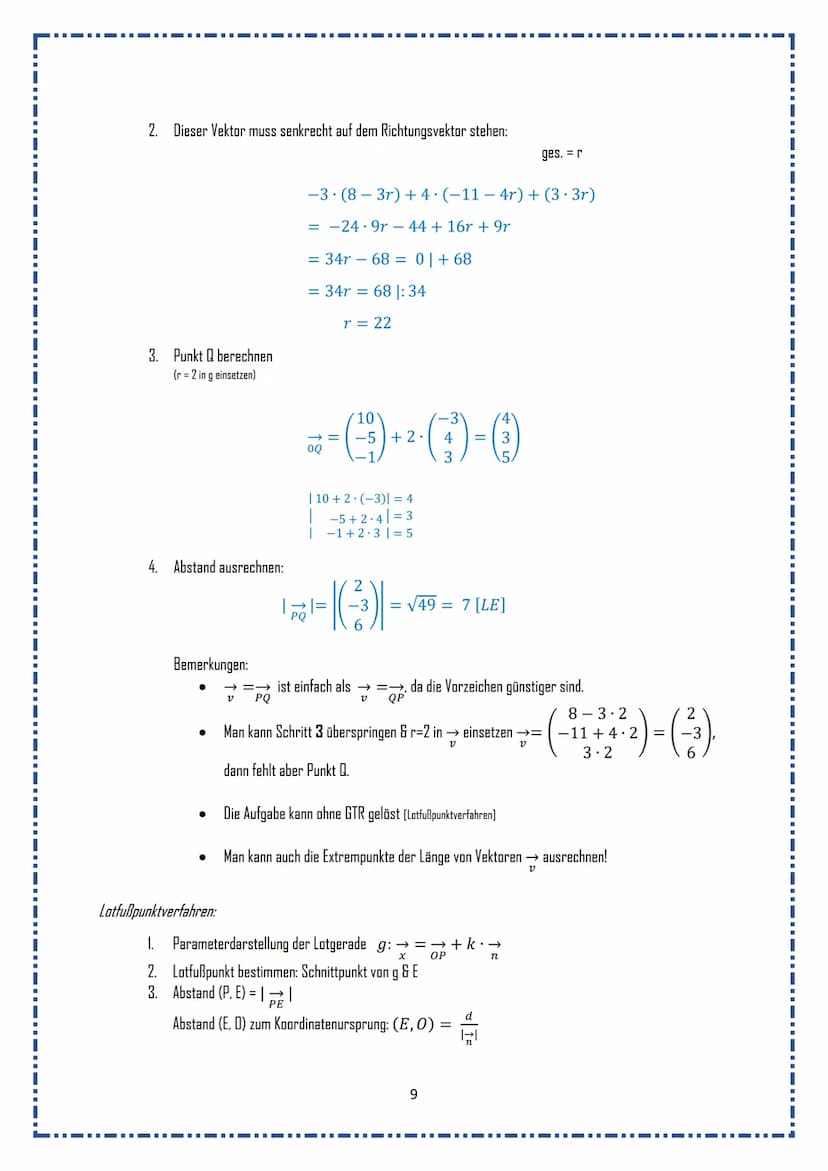 ▪▪‒‒‒‒‒‒‒‒‒‒‒I▬▬▬▬▬▬
Merkzettel Mathe
Normalform
Parameterform →Normalenform
Parameterform →→ Koordinatenform
Koordinatenform → Normalenform