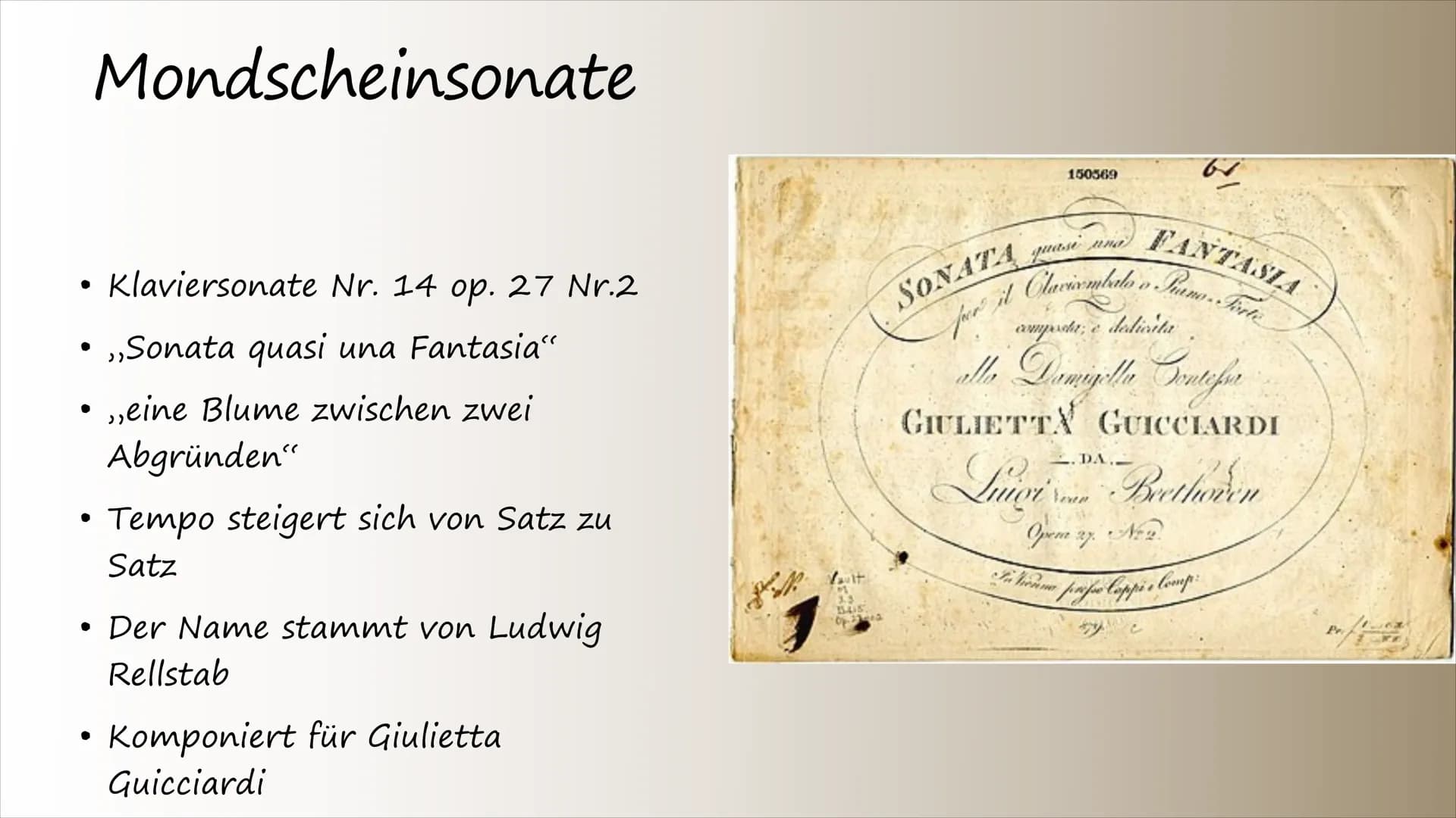 Kurzes zu Beethoven:
Beethoven wurde am 17. Dezember 1770 in Bonn getauft und wuchs mit zwei
jüngeren Brüdern in Bonn auf. Sein genaues Gebu