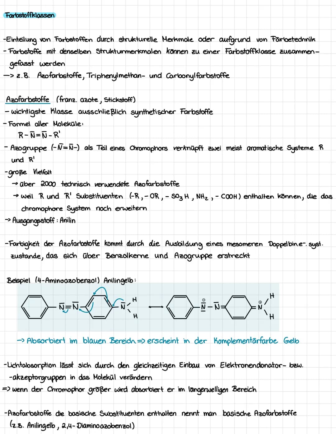 Lernzettel - Klausur Nr.3
Thema: Farbstoffe
Licht und Farbe
Reflexion, reflektieren
Absorption, absorbieren
1 Wellenlänge: X
B
Farbkreis
UV
