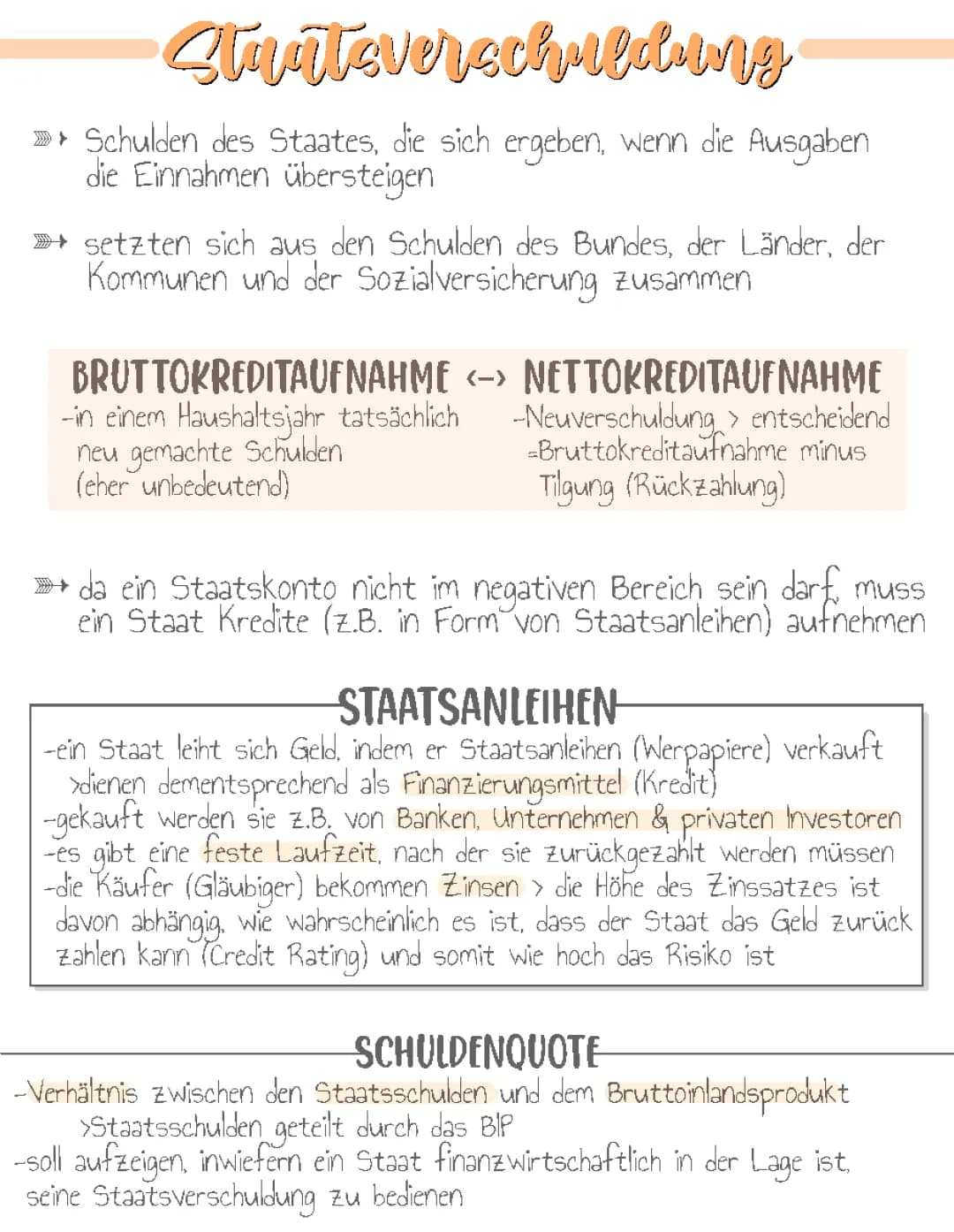 Staatsverschuldung 