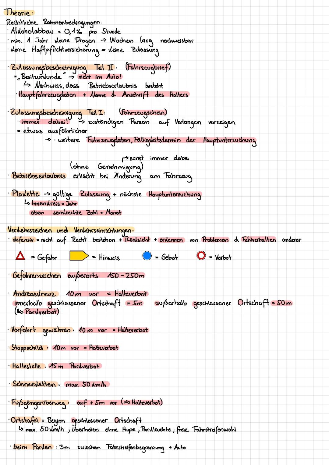 Führerschein Theorie Zusammenfassung 2024 – Alles was du wissen musst!