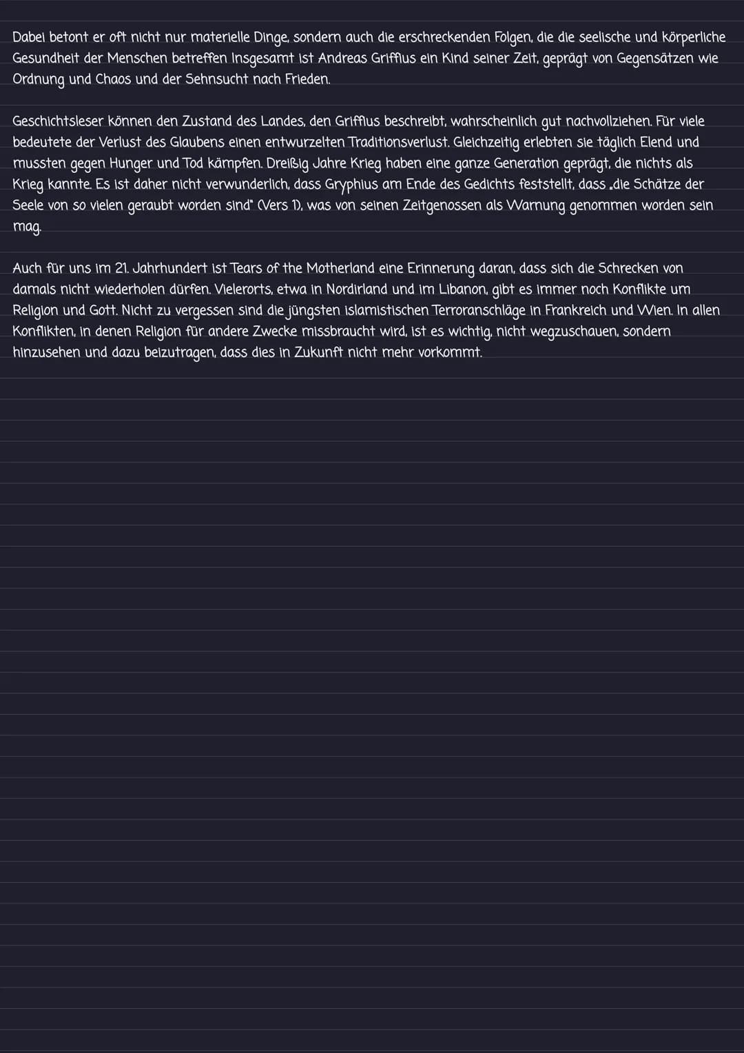 1
Gedichtsanalyse
written by Levi J. P. - @platinumink
2
3
4
Wir sind doch nunmehr ganz, ja mehr denn ganz verheeretl
Der frechen Völker Sch