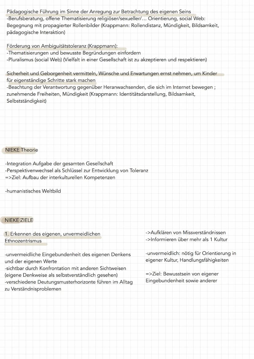 Konzept der balancierenden Identität - L. Krappmann
-Identität entsteht in Interaktion mit anderen
-Identität durch Ausbalancieren von perso